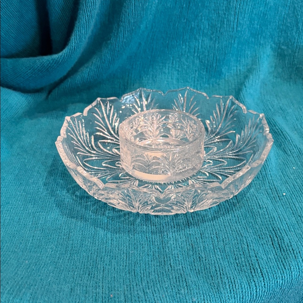 Crystal Clear Glass Tealight Holder